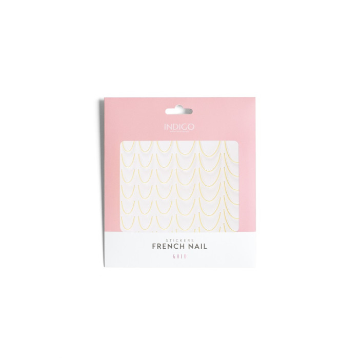 French Nail Stickers Gold