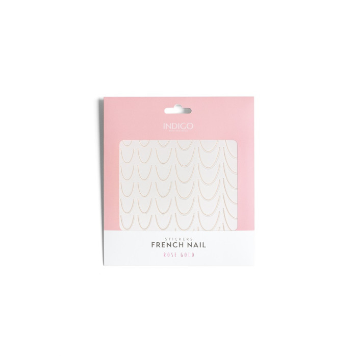 French Nail Stickers Rose Gold