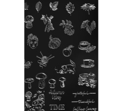 Nailart Stamping Schablone - Autumn 1