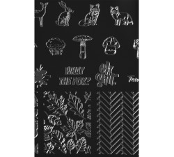 Nailart Stamping Schablone - Autumn 2