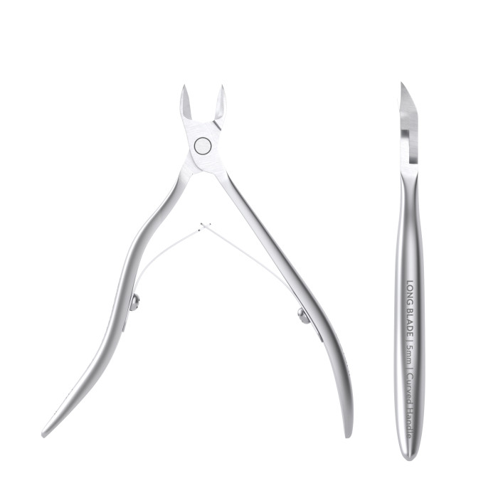 Cuticle Nippers – Long Blade, Curved Handle