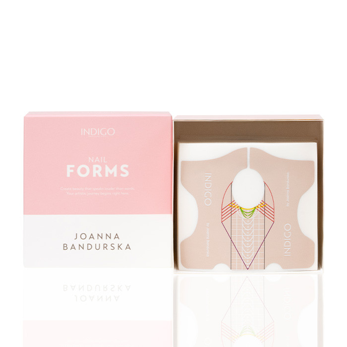 Indigo Nagelschablonen by Joanna Bandurska – 200 Stück Box