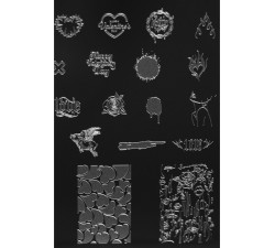 Stamping Schablone Love 02 – 70 Designs für Valentinstag & mehr