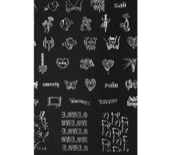 Stamping Schablone Love – 70 Designs für Valentinstag & mehr