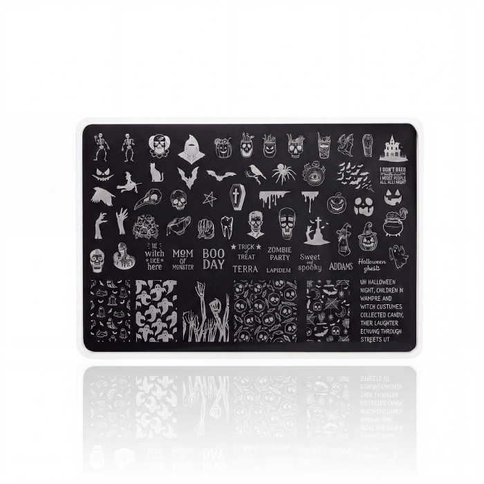 Nailart Stamping Schablone Halloween 2