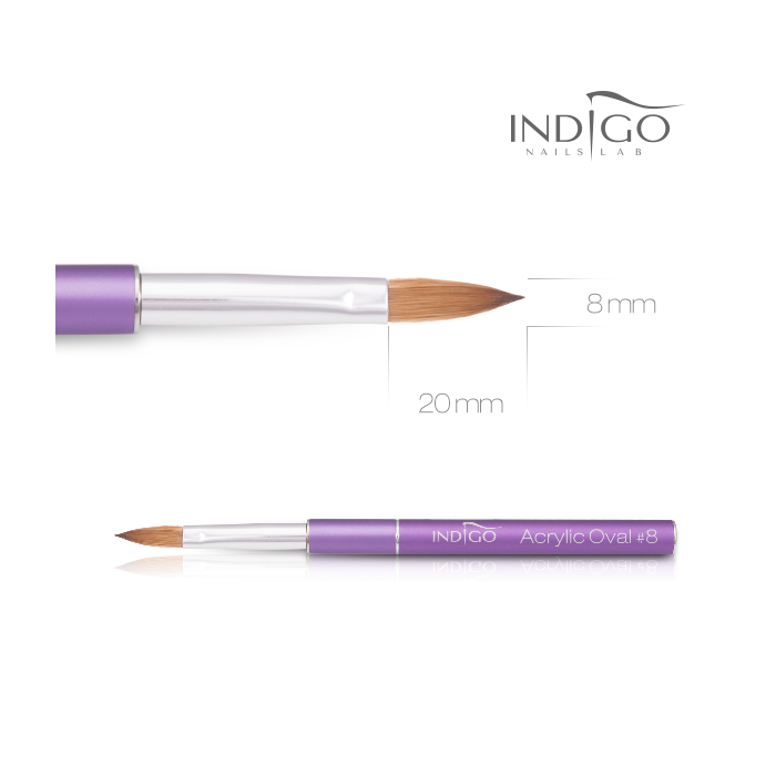 Indigo Acrylic Brush no.8 Kolinsky Violet