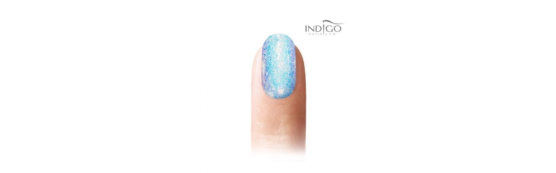 Pixel Effect Indigo Nails Design | Online Kaufen Indigo Deutschland